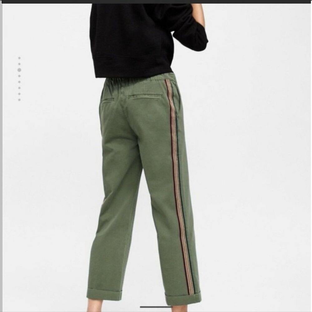 Zara olive green pants size us 2 eu 34